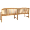  Kézműves Rózsabank Természetes 228 x 61 x 94,5 cm Tömör Teakfa