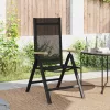  Fekvő Kerti Székek 2 pcs Fekete 58 x 73 x 111,5 cm Textilén