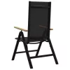  Fekvő Kerti Székek 2 pcs Fekete 58 x 73 x 111,5 cm Textilén