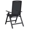  Fekvő Kerti Székek 2 pcs Fekete 58 x 71 x 112 cm Textilén