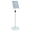  Pedestal poszter állvány Ezüst 33 x 33 x 126 cm PVC és Acél