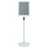  Pedestal poszter állvány Ezüst 33 x 33 x 126 cm PVC és Acél