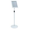  Pedestal poszter állvány Ezüst 33 x 33 x 123 cm PVC és Acél