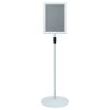  Pedestal poszter állvány Ezüst 33 x 33 x 123 cm PVC és Acél