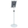  Pedestal poszter állvány Ezüst 33 x 33 x 123 cm PVC és Acél
