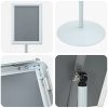  Pedestal poszter állvány Ezüst 33 x 33 x 123 cm PVC és Acél