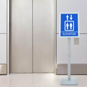  Pedestal poszter állvány Ezüst 32,5 x 27 x 126 cm