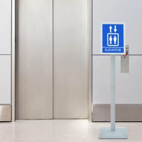  Pedestal poszter állvány Ezüst 32 x 27 x 119 cm