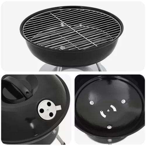  Fak grill Fekete 36,5 x 36,5 x 40 cm