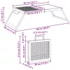  Összecsukható Kemping Grill Fekete 31,5 x 26,5 x 4 cm