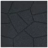  Lépőkő 6 pcs Fekete 40,5 x 40,5 x 2 cm Gumi