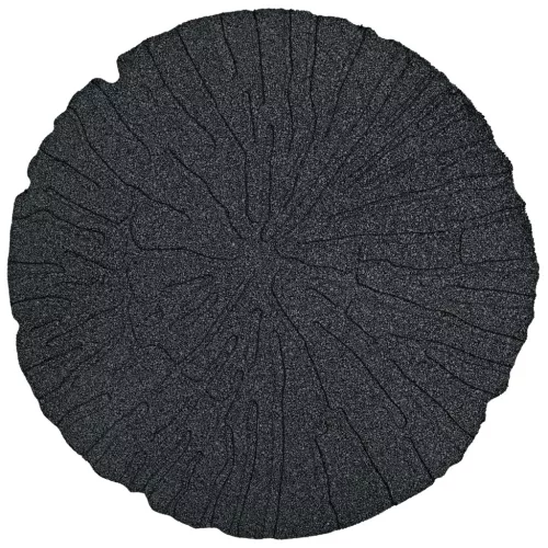  Lépőkő 6 pcs Fekete Ø 45 x 1,8 cm Gumi