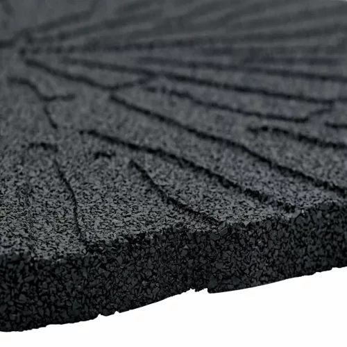  Lépőkő 6 pcs Fekete Ø 45 x 1,8 cm Gumi