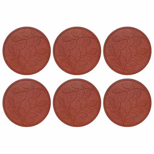  Lépőkő 6 pcs Piros Ø 44 x 2 cm Gumi