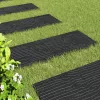  Lépőkő 6 pcs Fekete 60,5 x 25 x 2 cm Gumi