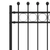  Gyűrűs Kerítés Fekete 200 x 130 cm Porszórt acél