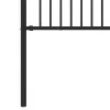  Tüske Kerítés Fekete 200 x 150 cm Porszórt acél