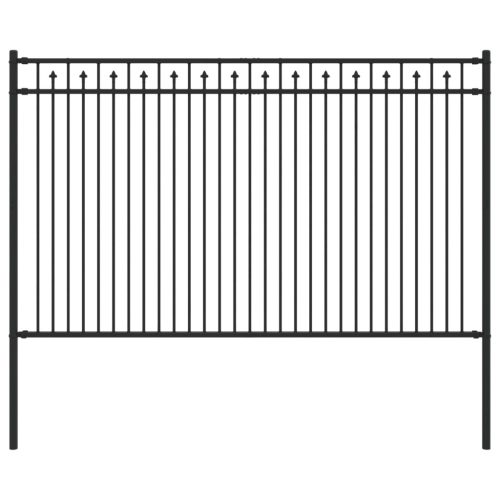  Tüske Kerítés Fekete 200 x 166 cm Porszórt acél