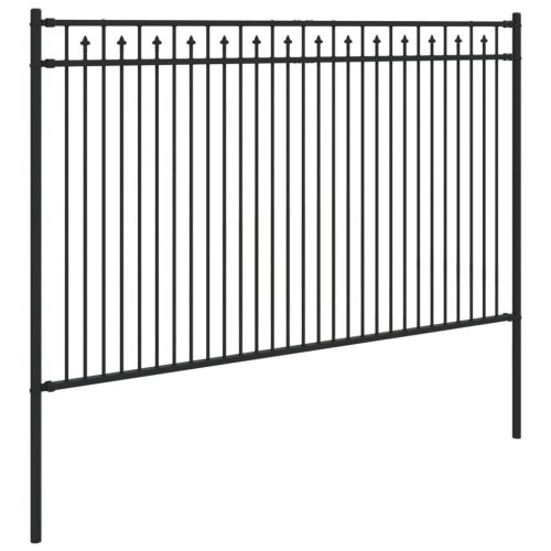  Tüske Kerítés Fekete 200 x 166 cm Porszórt acél