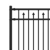  Tüske Kerítés Fekete 200 x 200 cm Porszórt acél