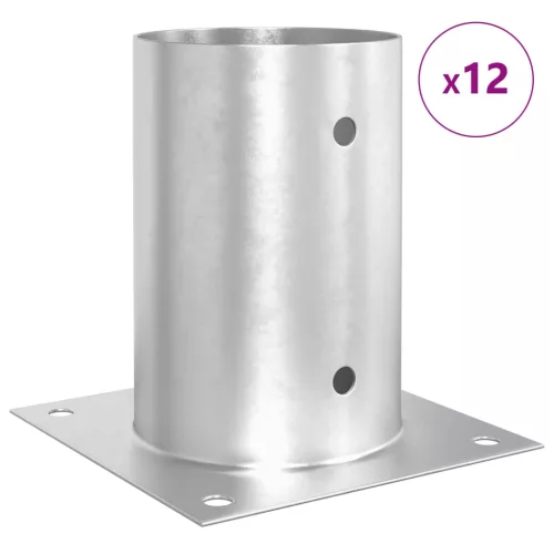  Kerek Földbe Süllyesztett Horgony 12 pcs Ezüst 15 x 15 x 15 cm