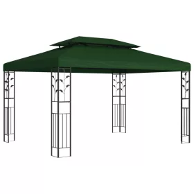 Pavilon 3,97 x 2,96 x 2,68 m Zöld Poliészter és acél