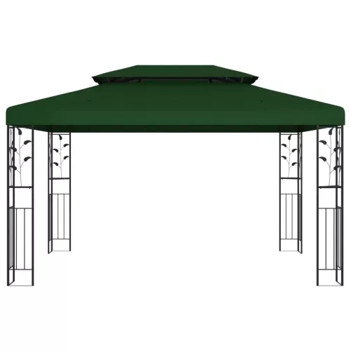  Pavilon 3,97 x 2,96 x 2,68 m Zöld Poliészter és acél