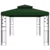  Pavilon 3,97 x 2,96 x 2,68 m Zöld Poliészter és acél