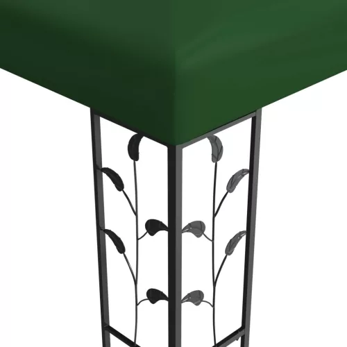  Pavilon 3,97 x 2,96 x 2,68 m Zöld Poliészter és acél