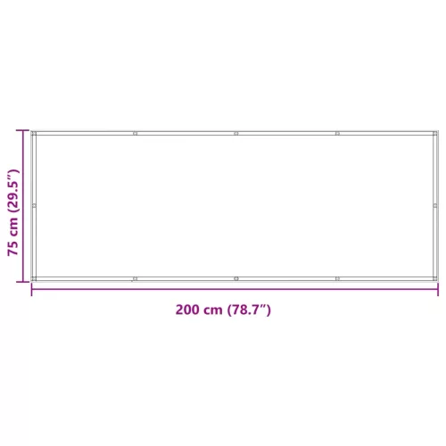  Erkély Szúnyogháló Sárga 75 x 200 cm PU bevonatos oxford alu