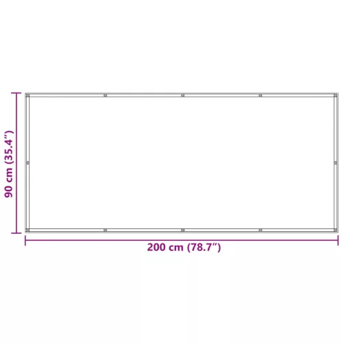  Erkély Szúnyogháló Sárga 90 x 200 cm PU bevonatos oxford alu