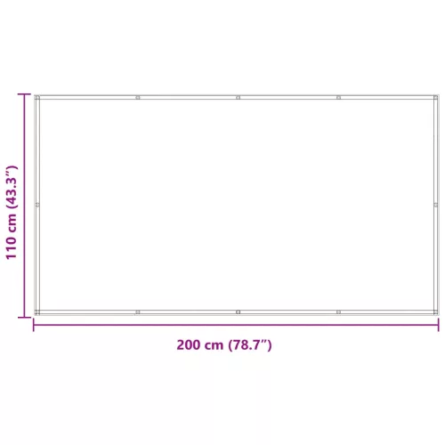  Erkély Szúnyogháló Világosszürke és fehér 110 x 200 cm