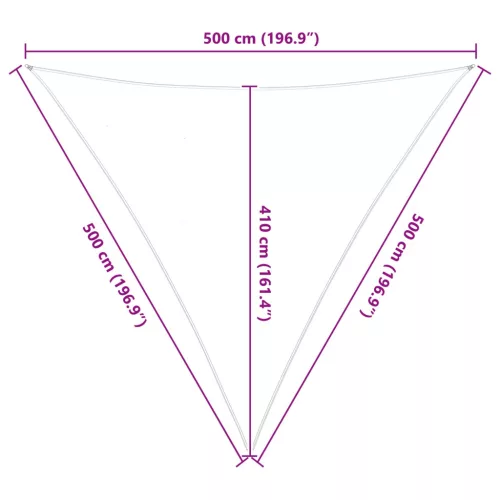  Kültéri Napernyő Vászon Világosszürke és fehér 5 x 5 x 5 m