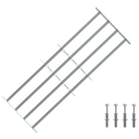    Ablakok biztonsági rács 4 keresztlécsel 3 pcs 930-1740 mm
