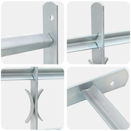 Ablakok biztonsági rács 4 keresztlécsel 3 pcs 930-1740 mm