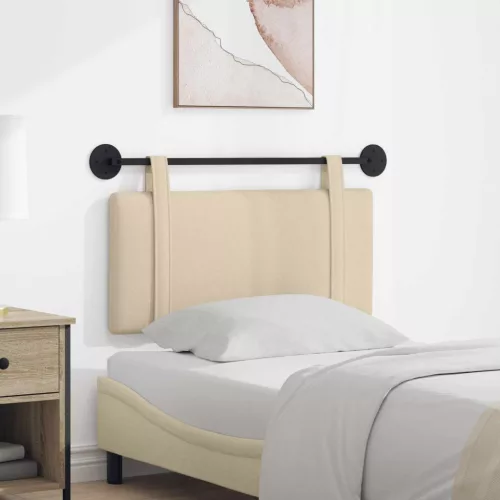  Fali Fejtámla Falra szerelhető Krém 90 x 55 x 5 cm szövet