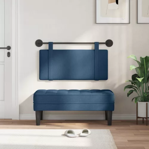  Fali Fejtámla Falra szerelhető Kék 90 x 55 x 5 cm szövet