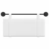  Fali Fejtámla Falra szerelhető Fehér 90 x 55 x 5 cm szövet