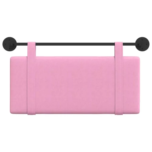  Fali Fejtámla Falra szerelhető Rózsaszín 90 x 55 x 5 cm szövet