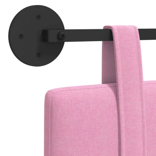  Fali Fejtámla Falra szerelhető Rózsaszín 90 x 55 x 5 cm szövet