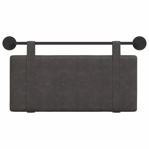  Fali Fejtámla Falra szerelhető Fekete 90 x 55 x 5 cm Antik PU