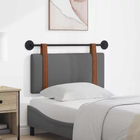    Fali Fejtámla Falra szerelhető Sötétszürke 80 x 40 cm Faanyag