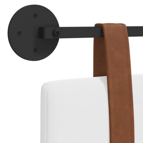  Fali Fejtámla Falra szerelhető Fehér 80 x 40 cm Faanyag