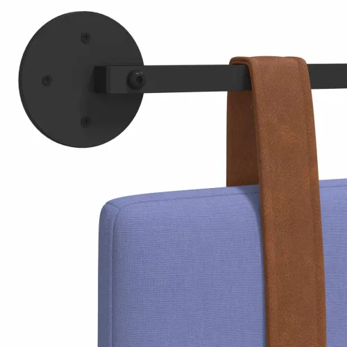  Fali Fejtámla Falra szerelhető Farmerkék 80 x 40 cm Faanyag