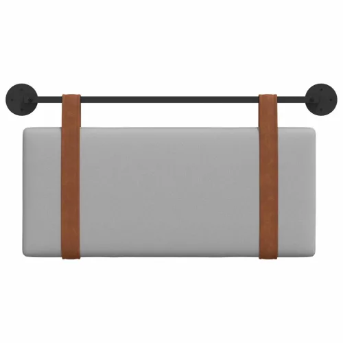  Fali Fejtámla Falra szerelhető Felhőszürke 90 x 40 cm Faanyag