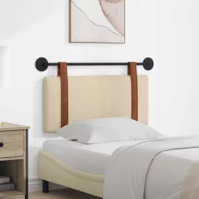    Fali Fejtámla Falra szerelhető Egyszínű Krém 90 x 40 cm Faanyag