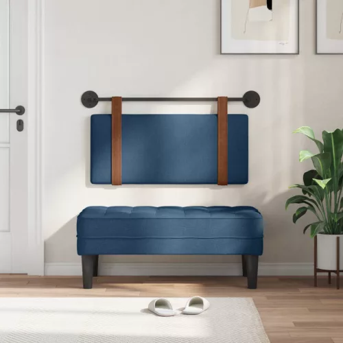  Fali Fejtámla Falra szerelhető Egyszínű Kék 90 x 40 cm Faanyag