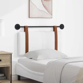  Fali Fejtámla Falra szerelhető Fehér 90 x 40 cm Faanyag