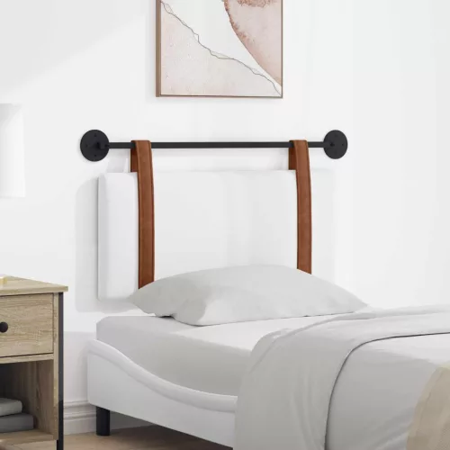  Fali Fejtámla Falra szerelhető Fehér 90 x 40 cm Faanyag