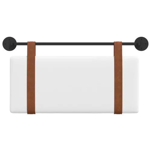  Fali Fejtámla Falra szerelhető Fehér 90 x 40 cm Faanyag